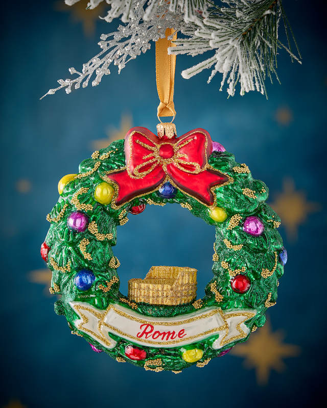 Rome Wreath Christmas Ornament